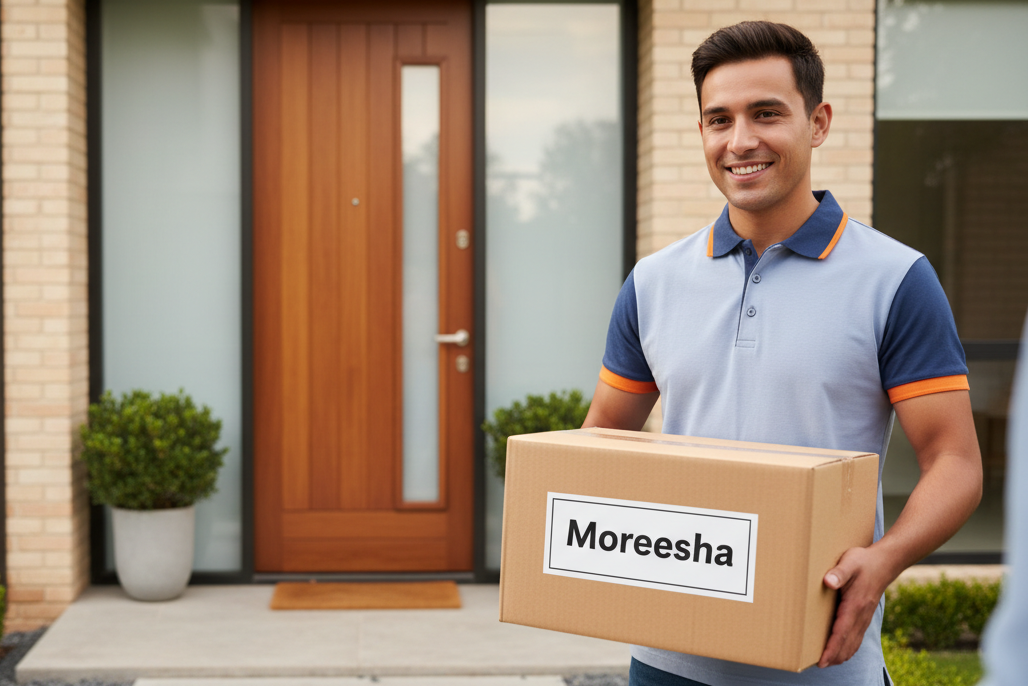 please put moreesha on packet as label insted of global